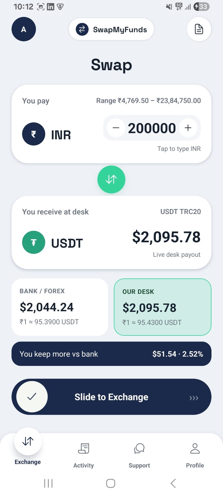 swapmyfunds mobile app